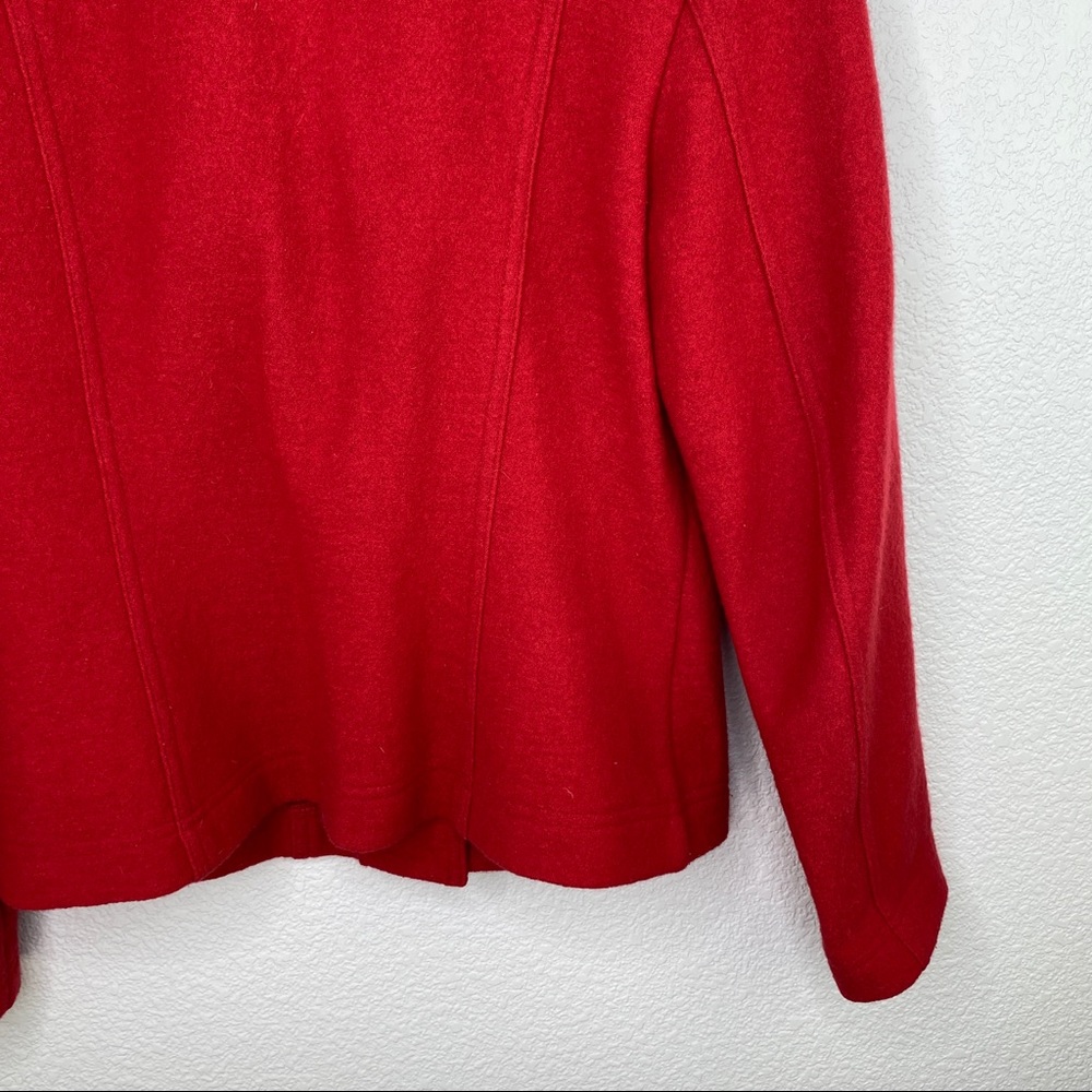 Geiger Collections Of Austria Red Wool Button Up - image 5